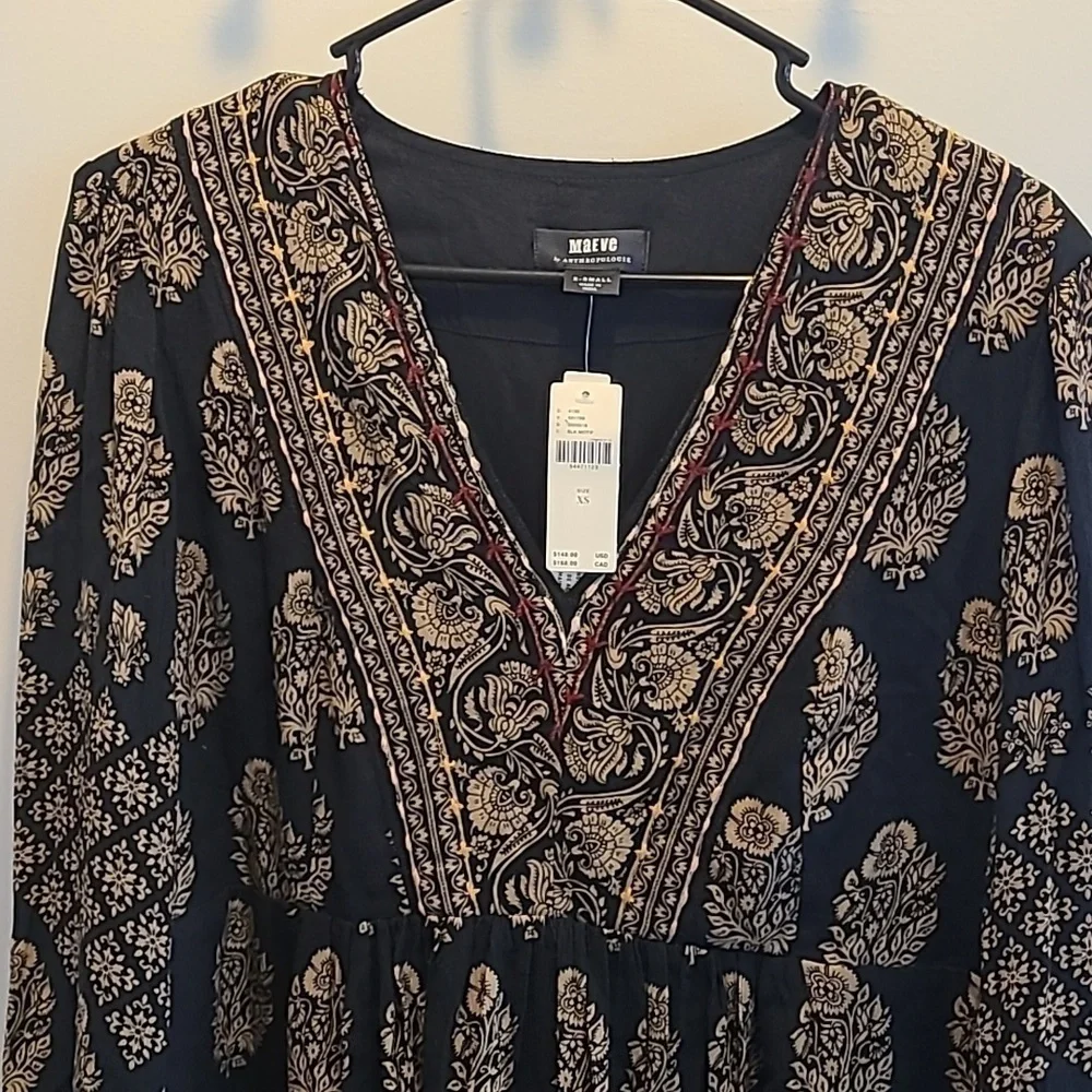 NWT Anthropologie Maeve Avalon Shift Dress XS - Picture 2 of 5